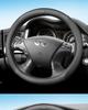 Чехол на руль из натуральной кожи для Infiniti: Подходит для QX50, QX60, QX80, Q50, Q70L, Q50L, FX3 - Все сезоны