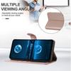Business Wristband Wallet Case with 3 Card Slots and Photo Frame for iPhone Samsung Xiaomi Redmi Solid Color Stand Holder Flip Case for OPPO VIVO