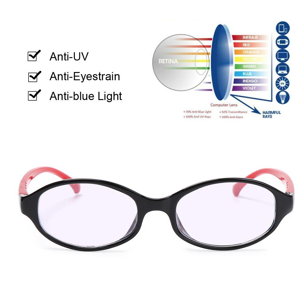 Anti-blue Rays Ellipse Kids Glasses Computer Goggles Children Eyeglasses Anti Blue Light Glasses