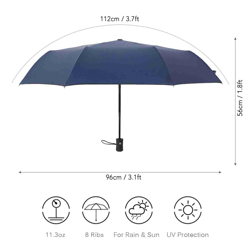 Auto Open Close Umbrella Compact Sun Rain Umbrella Portable Travel Umbrella Sun Proof Wind Proof Umbrella