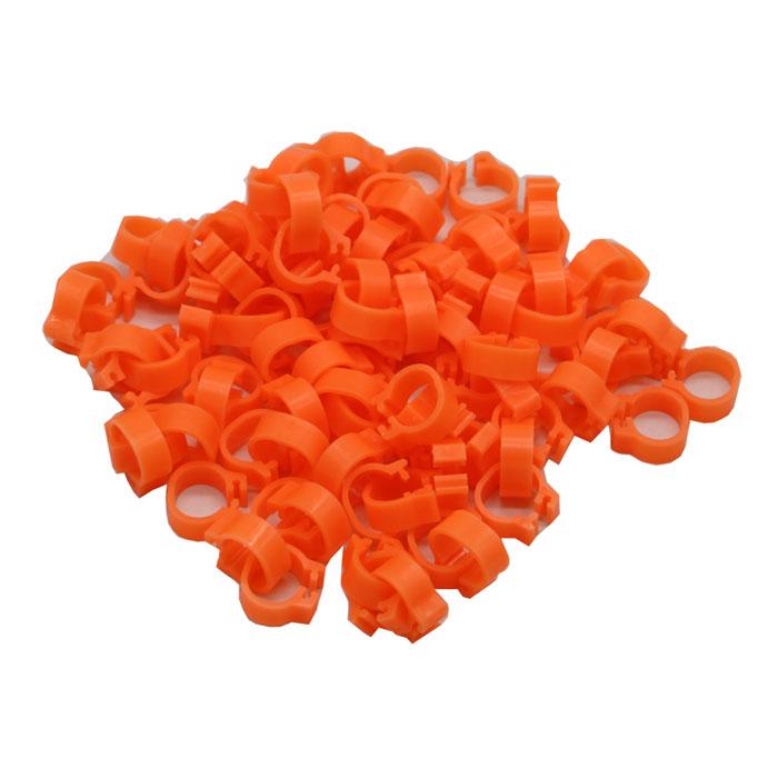 400 Pcs 8mm Bird Foot Clip Ring Pigeon Training Tools 10 Colors Bird Parrot Feeding Identification Foot Ring Animal Supplies