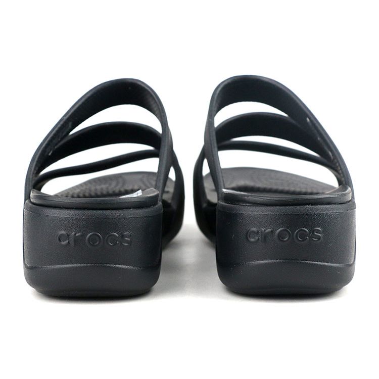 Crocs Женские босоножки на танкетке Monterey Черные 206304-001