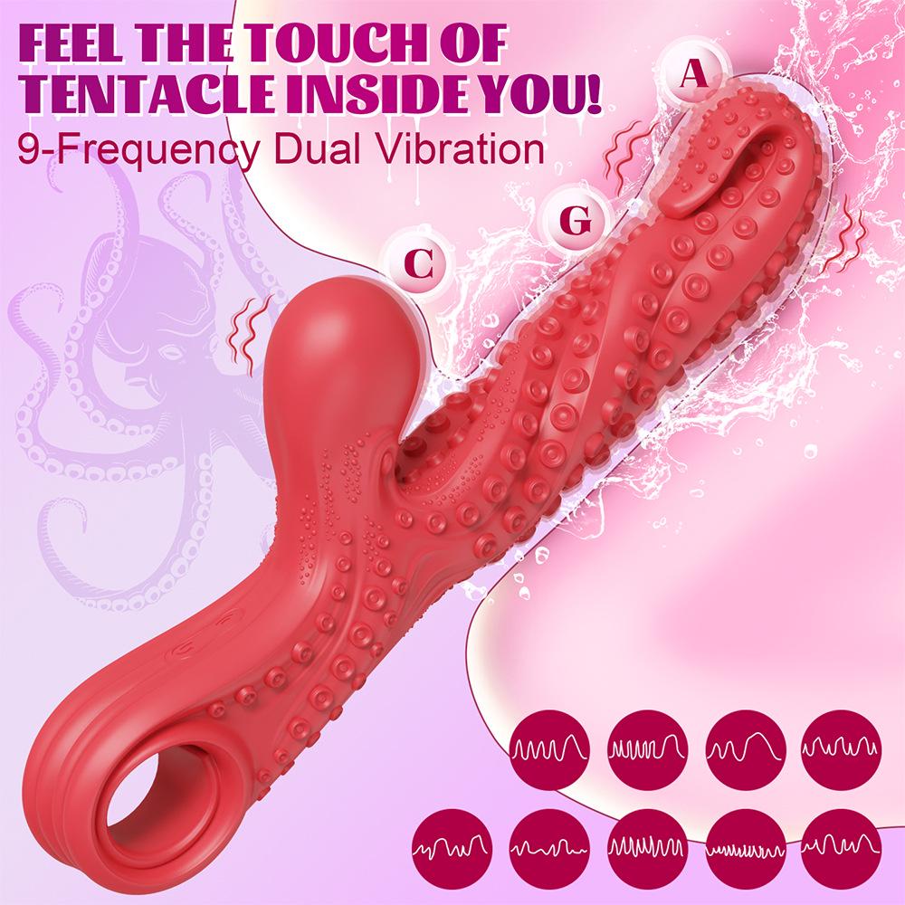 Octopus Tentacle Double Vibration Wand - Female Personal Massager