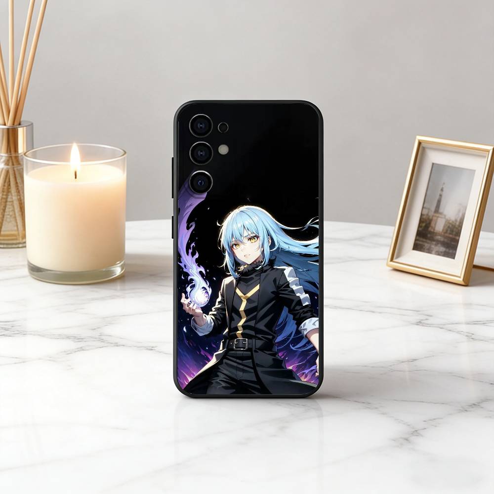 Чехол для телефона Slime Anime R-Rimuru SRT T-Tempest для Samsung S25, S24, S21, S22, S23, S30, Ultra, S20, Plus, Fe, Lite, Note, 10, Черный