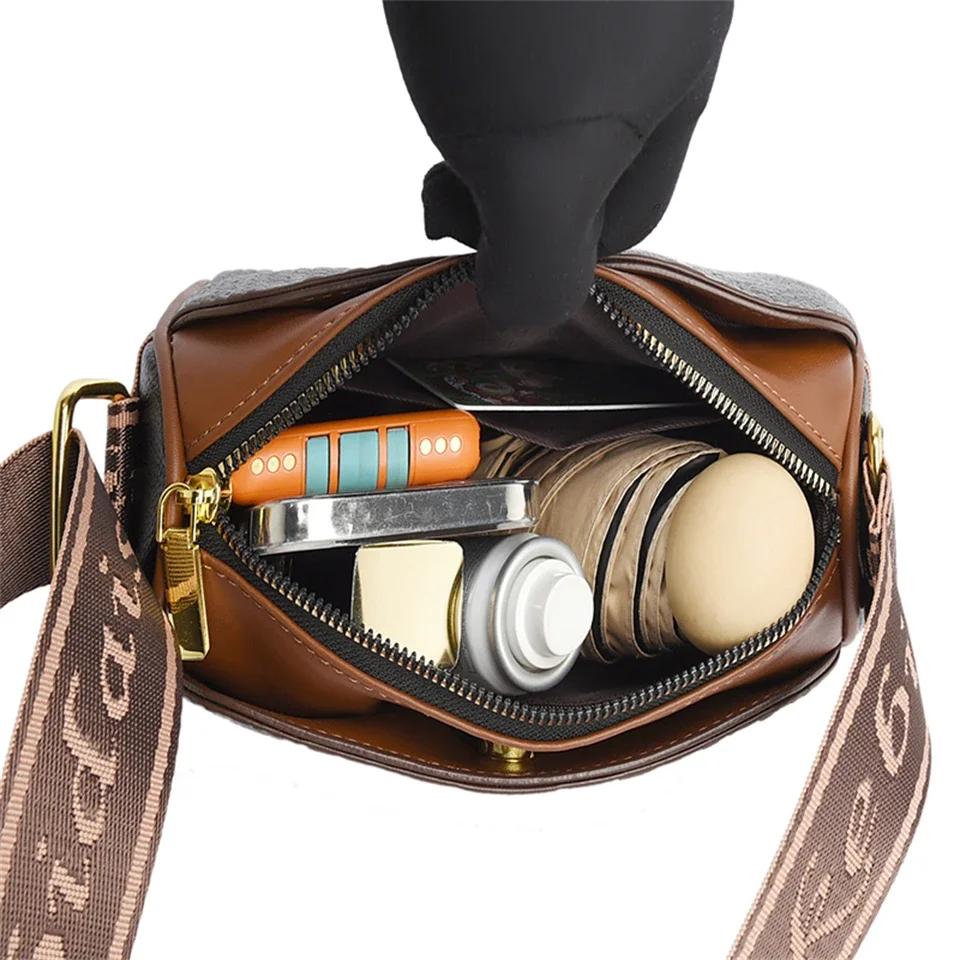 Стандартная сумка через плечо с крокодиловым узором и регулируемым ремнем для женщин, элегантная черная и коричневая сумка через плечо