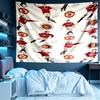Manchester Football Print Tapestry, Lightweight Wall Hanging, for Bedroom, Dorm, Living Room, Home Art Decor - Birthday Christmas Gift for Friends