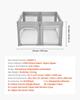 Baby Playpen, 1200 x 1200mm Foldable Toddlers Playpen, Indoor/Outdoor Baby Fence Play Yard with Zippered Door & Soft Breathable Mesh, No-Gap Toddlers