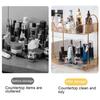 Cosmetics Storage Rack Easy Assembly Large Capacity Sturdy Bathroom Kitchen Organizer Shelf for Home