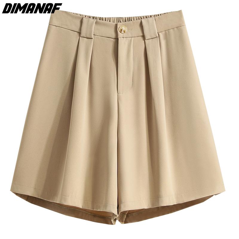 Dimanaf 2022 Большие размеры, летние шорты, брюки с высокой талией, женские свободные повседневные женские повседневные брюки, базовые брюки, брюки 5XL