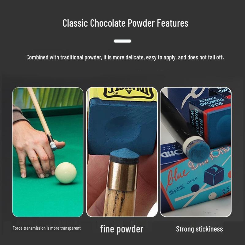 Blue Diamond Anti-Slip Billiard Cue Chalk