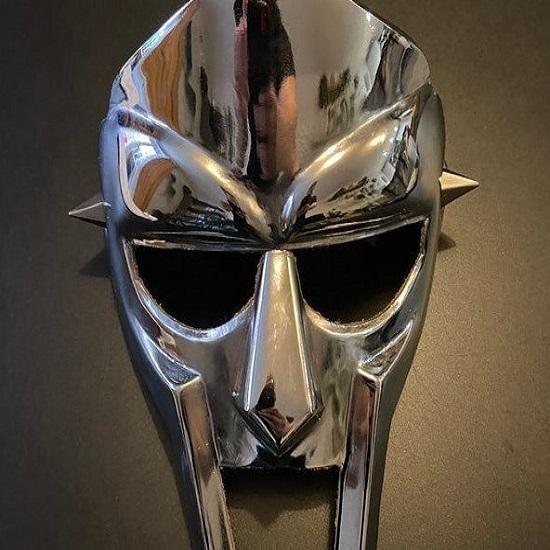 Маска MF DOOM Безумная злодейская стальная броня, выкованная вручную средневековая маска, дань уважения MF Doom