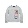 Polo Sweatshirt Ss23 Letter Print Crew Neck Long Sleeve Kids Sweatshirt Gray 323903112-002