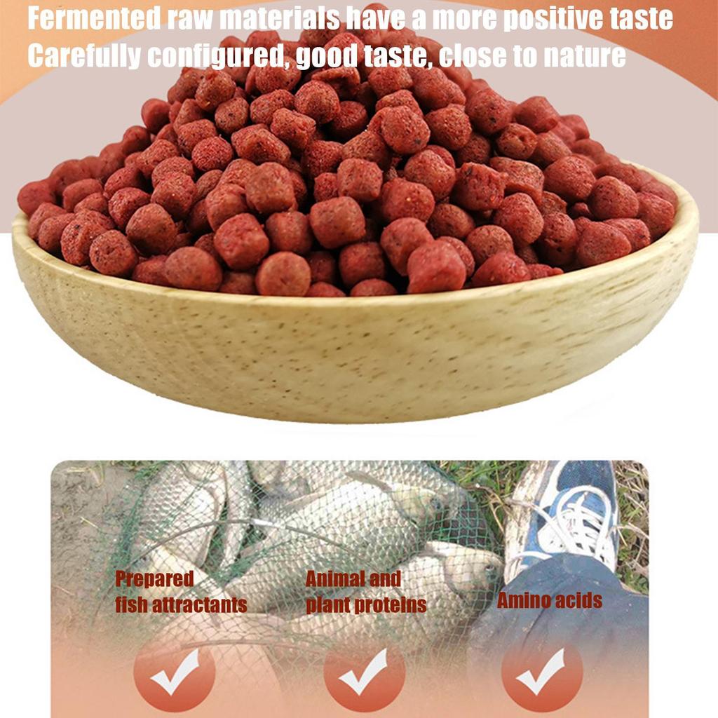 Аттрактант для рыбы Пресноводная Частицы Рыболовная приманка Привлекающая рыбу Еда для Пресноводного Ручья Реки Водохранилища Пруда Озера Карпа Частицы