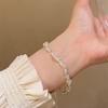 Gorgeous Alloy Plated Crystal Bracelet For Women Sweet And Fresh Irregular Style