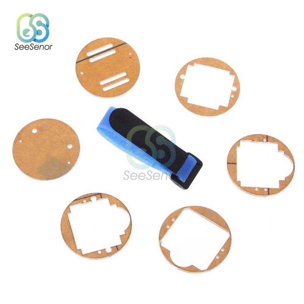 DC 3V Single-chip LED Digital Watch Electronic Clock Kit Smart Electronic Clock Module DIY Kit With Transparent Cover2