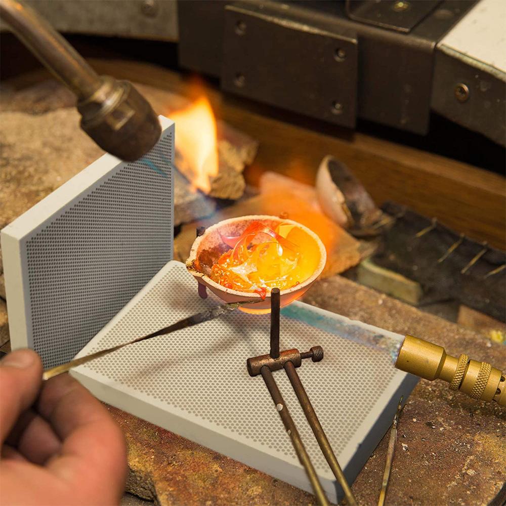 Керамическая паяльная доска с сотовой структурой, инструменты для изготовления ювелирных изделий из огнеупорного кирпича, паяльный блок для печного кирпича, огнеупорный кирпич 2000ºF