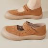 Shoes Women's Shoes Versatile Summer New Shallow Mouth Hollow Breathable Casual Shoes Velcro Convenient Shoes