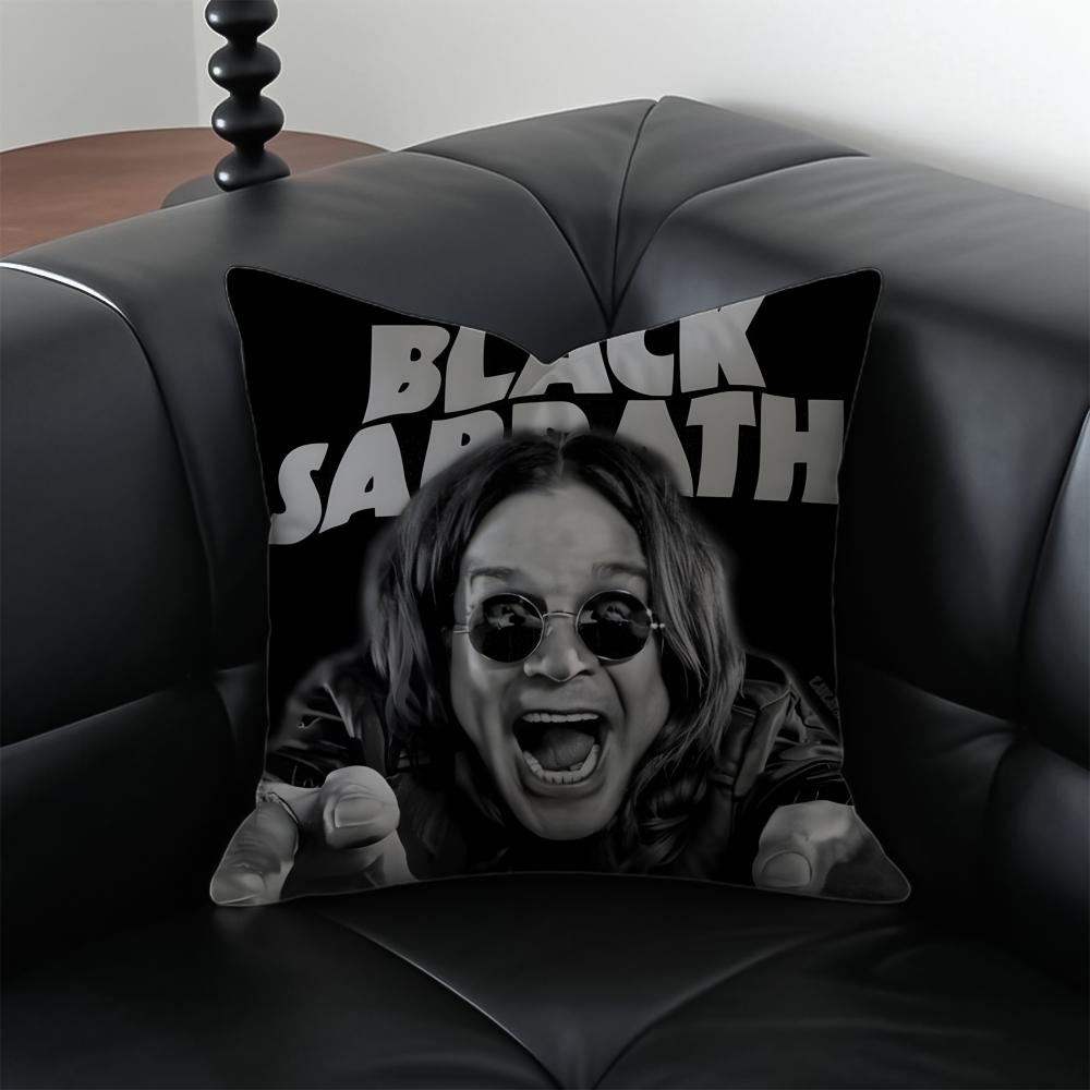 singer rock OOzzy OOsbourne Cushion Cover Pillow Case Antidustmite Invisible zipper silky plush cushion