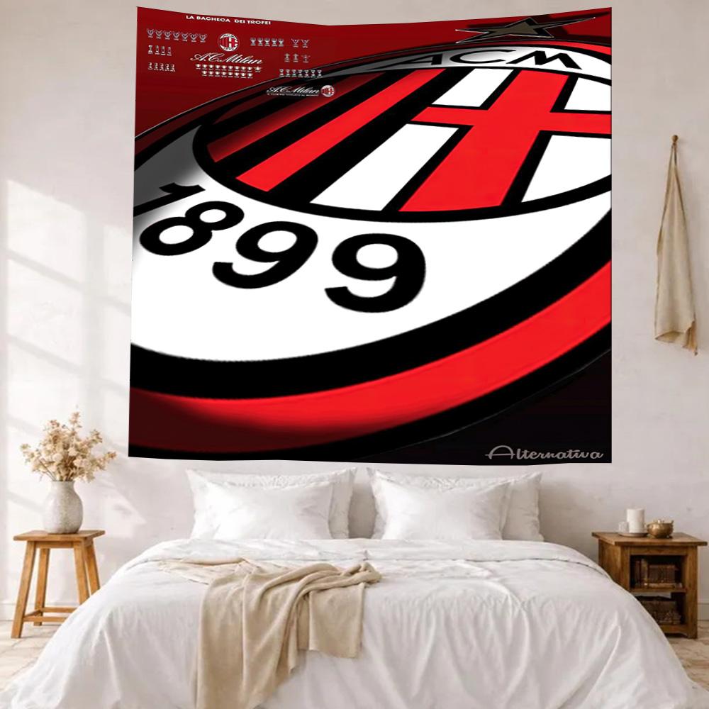 Ac Milan Wall Decor Tapestry Art For Pet Memorial Birthdaywedding Party Backdrop Family Gift
