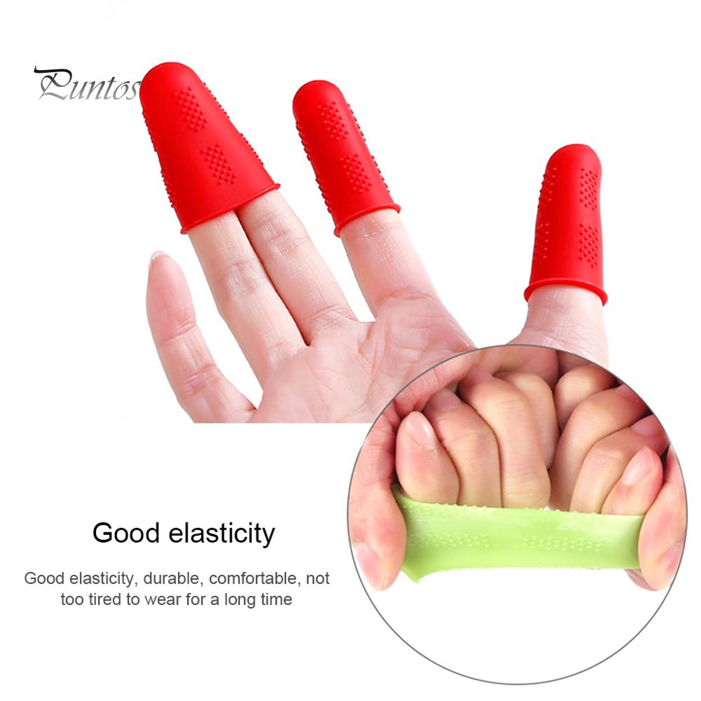 Перчатки Puntos Silicone 3/5/12Pcs Finger Cot Protector Sleeve Cover Anti Cuts Anti-Slip
