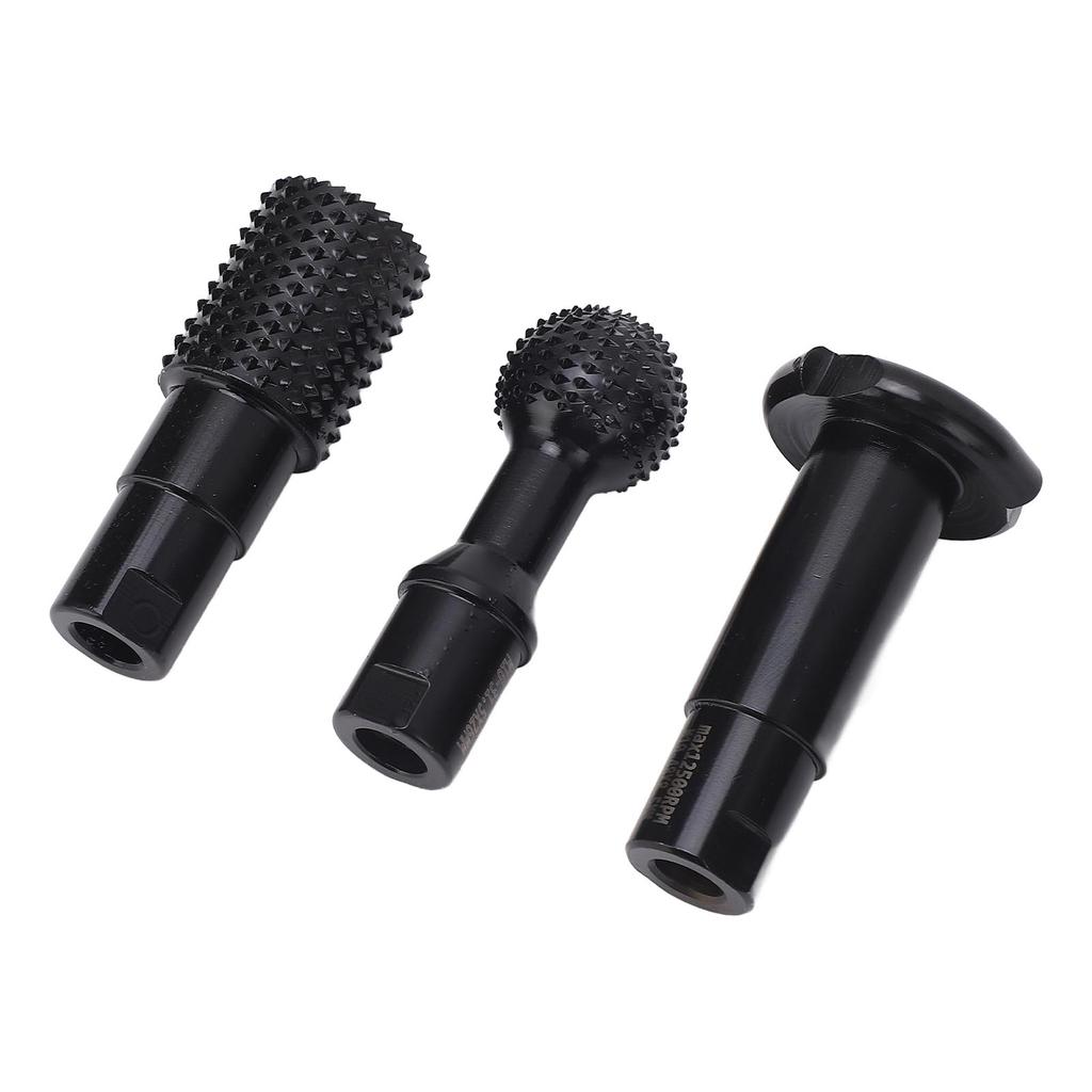 3PCS Angle Grinder Attachments M10 Rotary Sphere Burr Grinding Slotting Polishing Tools for Wood Pla