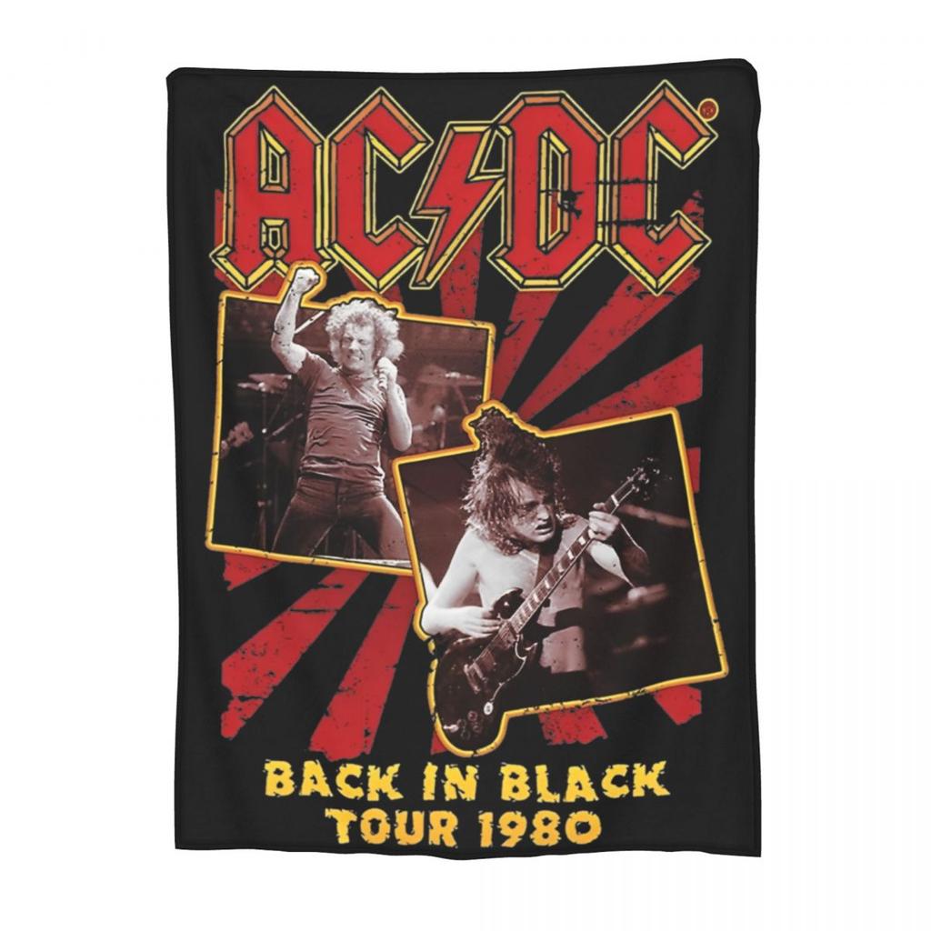 AC DC Music Band Пледы бархатный текстильный декор портативные супер теплые пледы для постельного белья офисный ковер часть