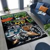 3D Бунтарский RAT FINK Автомобили Знак Мультяшный Ковер для Спальни Гостиной Дивана Дома Декор Приветственный Коврик, Большой Детский Игровой Нескользящий Напольный Коврик