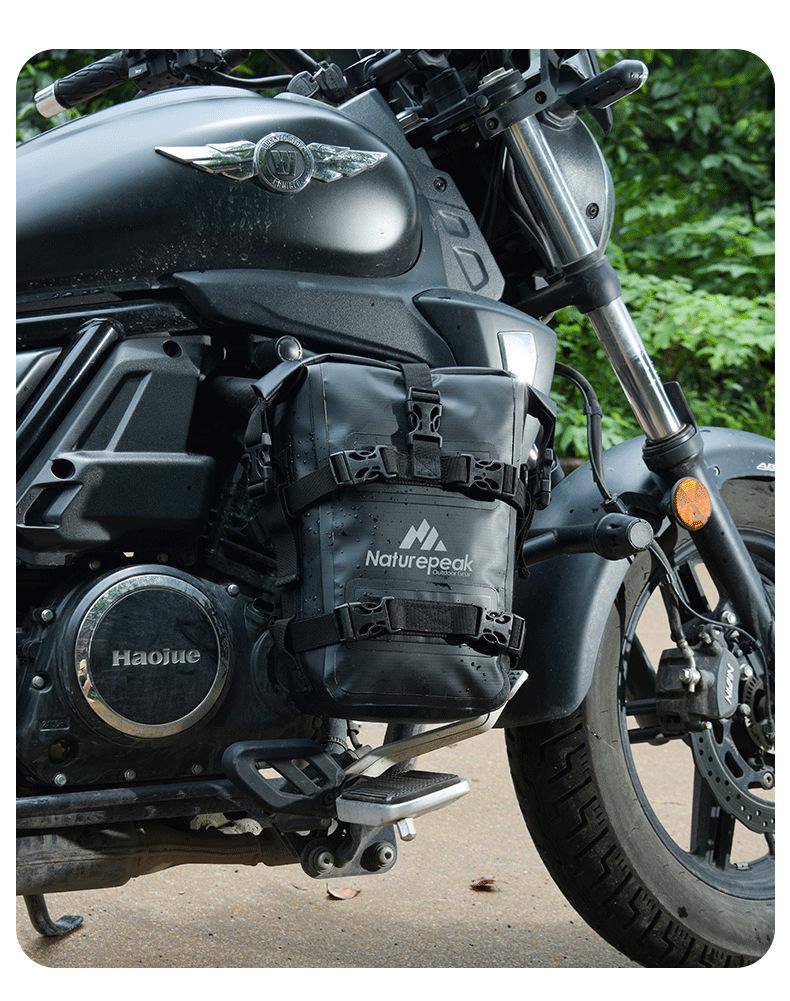 Cross-Border High-Elastic PVC Motorcycle Riding Guard Bar Bag - Scratch & Rainproof