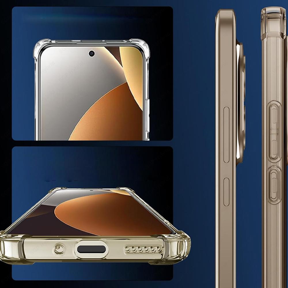 Ударопрочный Бронированный Чехол Для Xiaomi Redmi Note 15 Pro+ Note15 Pro Plus Note15Pro 15Pro 4G 5G Глобальный Прозрачная Силиконовая Задняя Крышка Funda