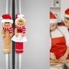 2Pcs Christmas Refrigerator Handle Covers Gingerbread Man Cabinet Handle Covers Kitchen Appliances Decoration for Fridge Microwave Dishwasher