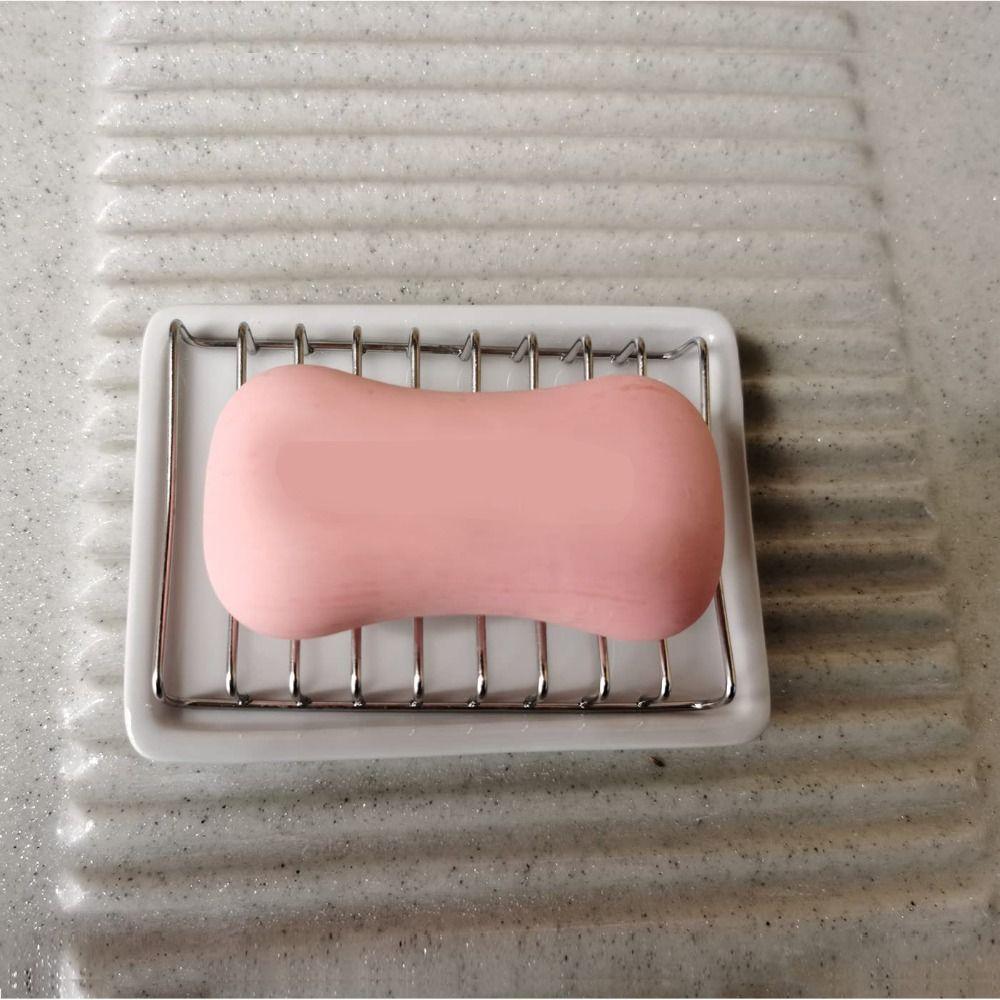 Multi-function Drain Soap Box Stainless Steel Drain Holder Simple Storage Dish Household