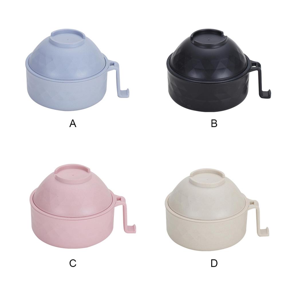 Instant Noodle Bowls Set Home Use Exquisite Adults Children Solid Color Drainage Tableware Soup Bowl Dinnerware Holder