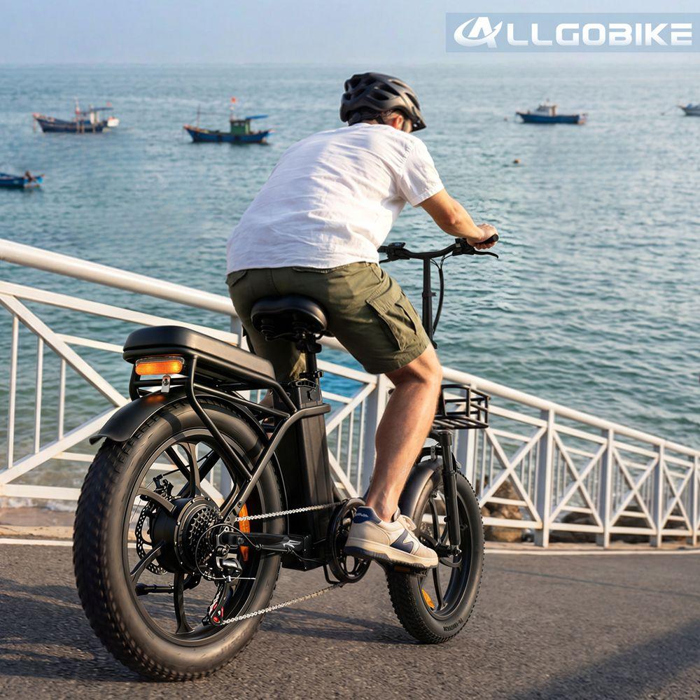 Allgobike AC20 Electric Bicycle 250W Motor 20" Tire Urban Commuter Electric Bike 48V 20Ah LED Display Max Range 60Km 7 Speed Max Load 120Kg