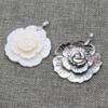New Style Pendant Natural Shell Flower-Shaped Pendant 47mm For Jewelry Making DIY Necklace Anklet Accessory