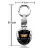 1pcs Car Accessories 3D Metal Keychain Shield Shape Keychain for Cadillac ATS BLS CT4 CT6 CTS ESCALADE STS XLR XT4 XT5 XTS SLS