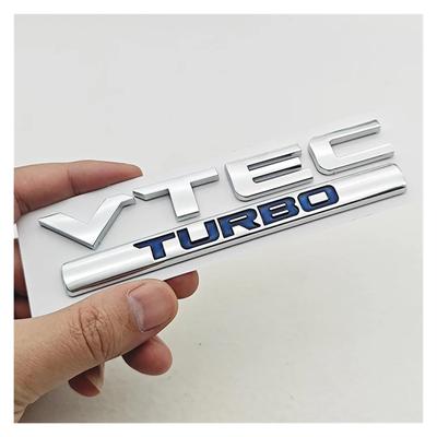 3D ABS Хромированный Черный Логотип VTEC Turbo Автомобильный Задний Багажник