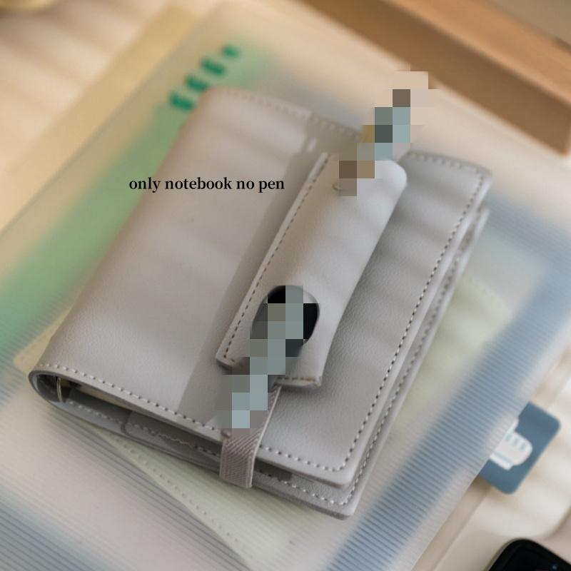 Карманный органайзер M5, дневник, блокнот, ПУ кожа, на кольцах, мини, пустые страницы в клетку, ежедневник для записей
