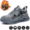 Мужская дышащая защитная обувь, неразрушимые рабочие кроссовки с защитой от проколов, мужская легкая рабочая обувь, мужская защитная обувь со стальным носком