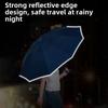 Full-automatic Reverse Umbrella Folding Reflective Strips High-end Business Sunny Umbrella Sunscreen UV Shade Umbrella