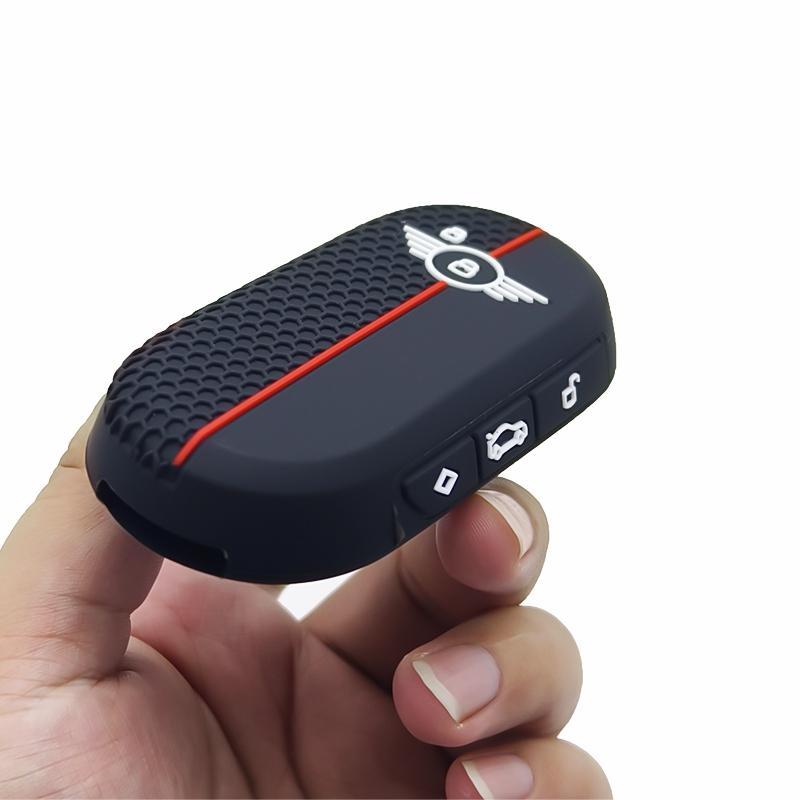 Силиконовый чехол-брелок Cocolockey для 2023-25+ BMW MINI F65 F66 F67 U25 с 4 кнопками, бесключевой пульт для автомобиля, мягкая накладка сбоку