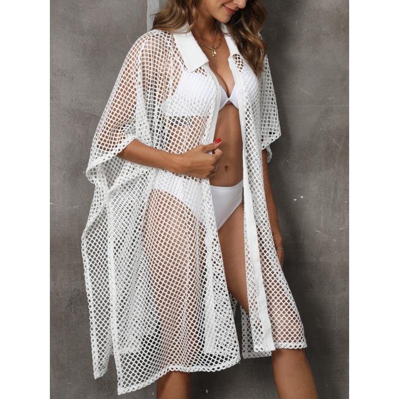 Женское накидка больших размеров, пляжная одежда для отдыха, сетчатая лоскутная рубашка, накидки для купальников, платье нестандартной формы, свободные накидки