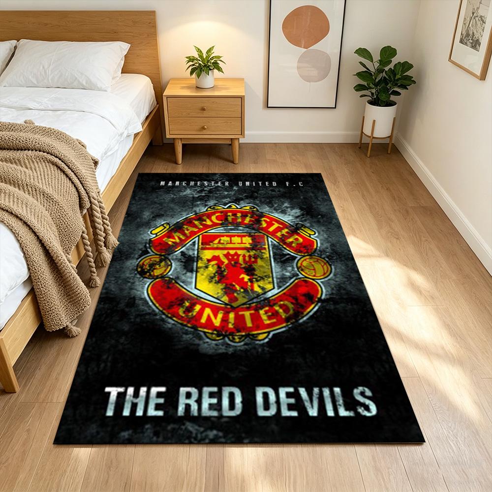 Manchester Floor Mat Suitable for Study room Decorate room Entryway Bedrooms Anti-slip Rug Anime Office Decor Gift for Festivals