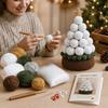 Multi-layered Knitted Christmas Tree Craft Set Crochet Christmas Tree Handicrafts  Home Decoration