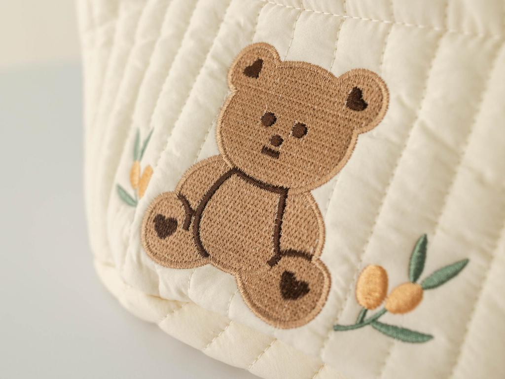 Multi-Purpose Baby Diaper and Toy Organizer Basket