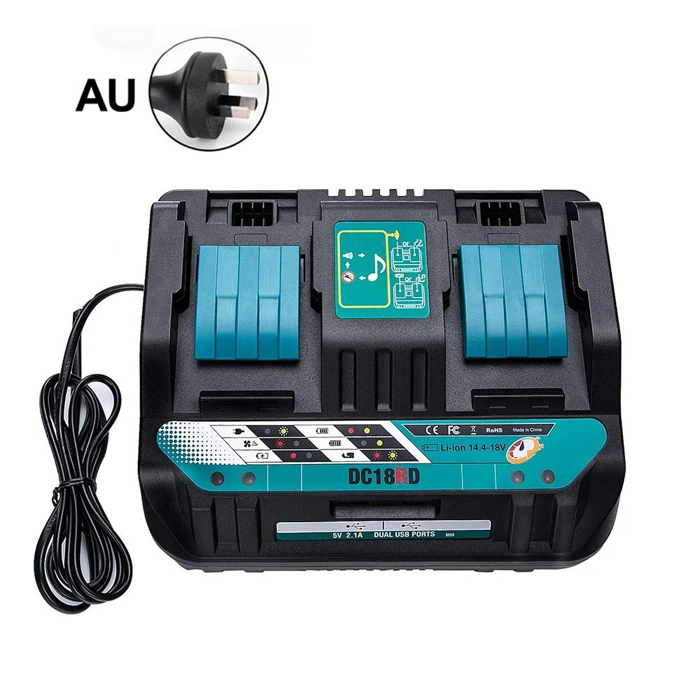 Новейшее для Makita 11.1V 18V BL1811 Bl1111 DC18RC DC18RA Быстрая зарядка Двойное зарядное устройство для литий-ионных аккумуляторов Ток зарядки 1А