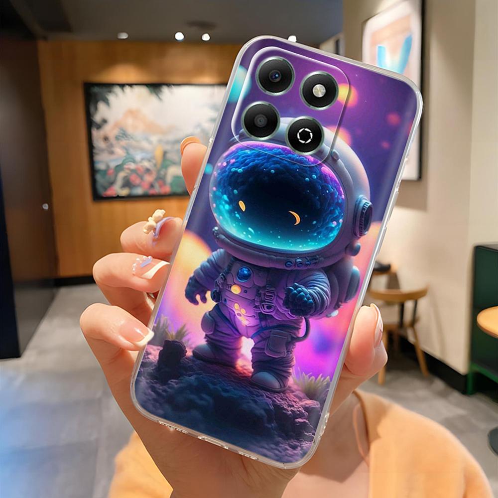 Чехол для Honor X6B Милый Панда Прозрачная Задняя Крышка Для Honor X6b JDY-LX1 JDY-LX2 Прозрачный Силиконовый Полная Защита Чехол для Телефона Coque