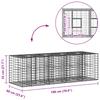 Gabion Raised Bed Silver