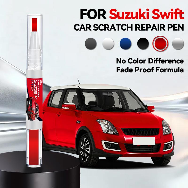 For Suzuki Swift Car Paint Repair Pen Touch Up Scratch Remover DIY Auto Accessories Black White Blue Red Silver Yellow Grey Pink