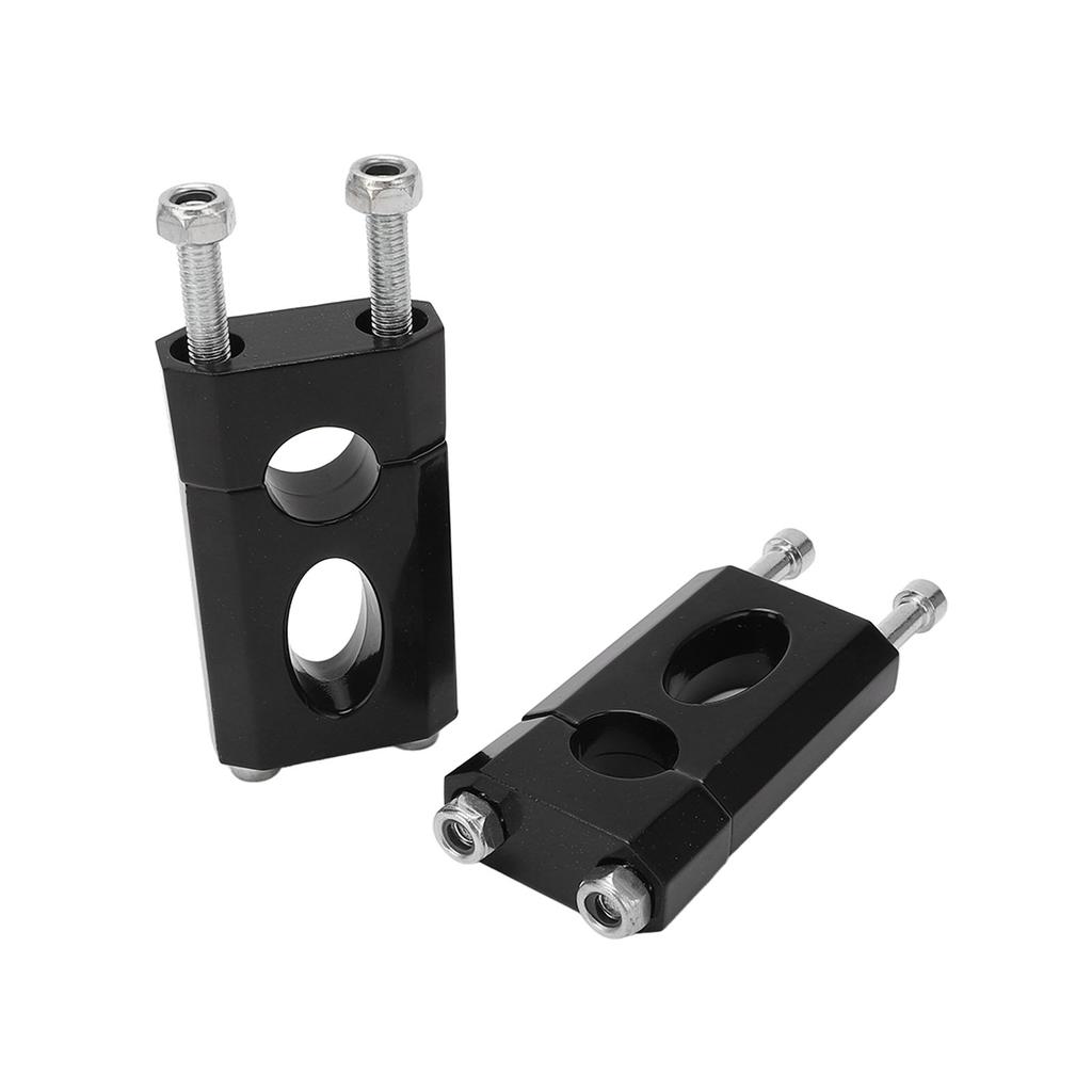 1 Pair Handlebar Mount Clamp Riser 78in Aluminum Black Coating Handlebar Lift Clip for Motorcycle