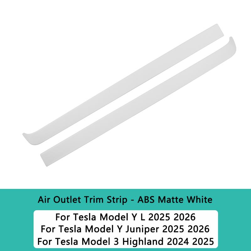 For Tesla Model 3 Highland Dashboard Cover Trim Model Y Juniper Air Outlet Trim Strip Panel Stylish Interior Car Accessories